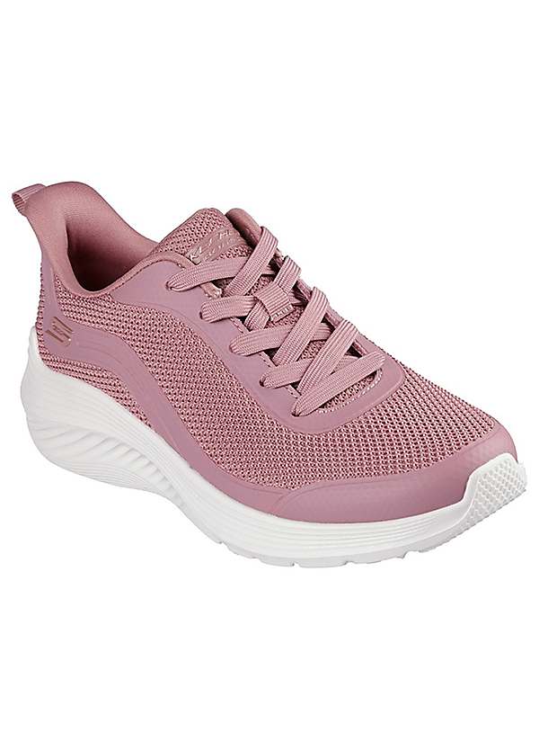 Skechers Pink BOBS Squad Waves Still Wading Trainers