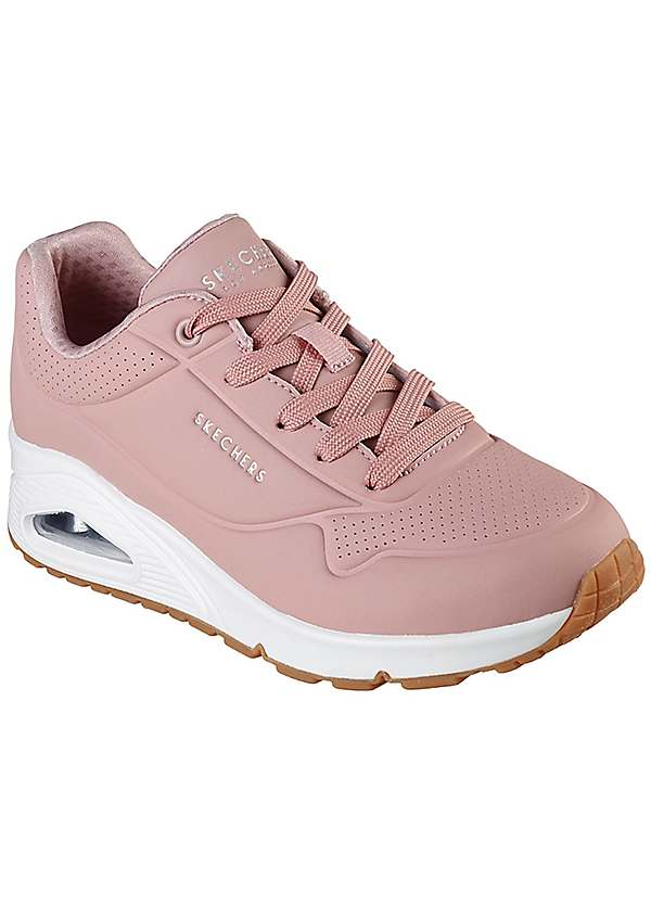 Skechers Uno Stand On Air Lace Up Trainers Kaleidoscope