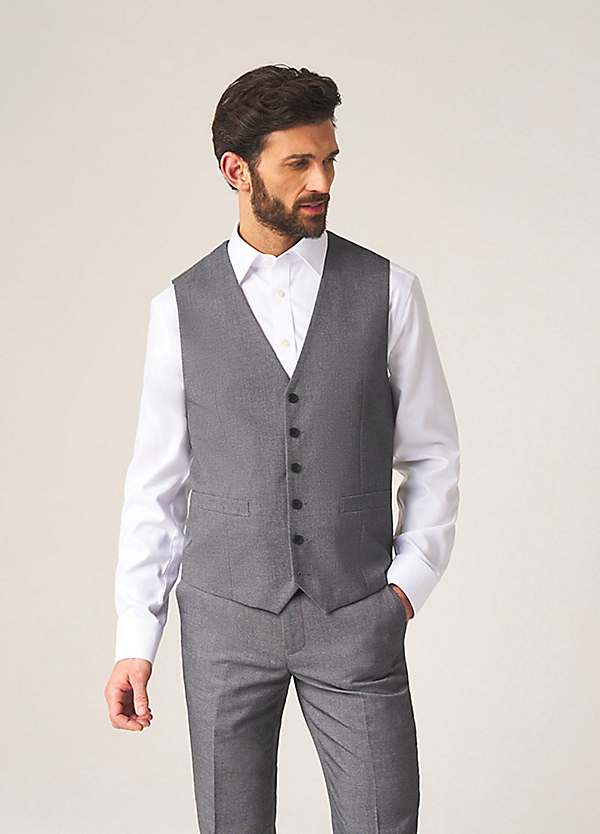 Dress Vest Silver Suit Vest Men's Paisley Design Dress Vest Bow
