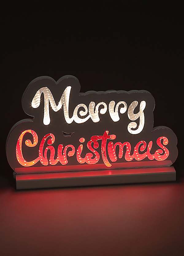Snowtime 32cm Infinity Merry Christmas Light Decoration