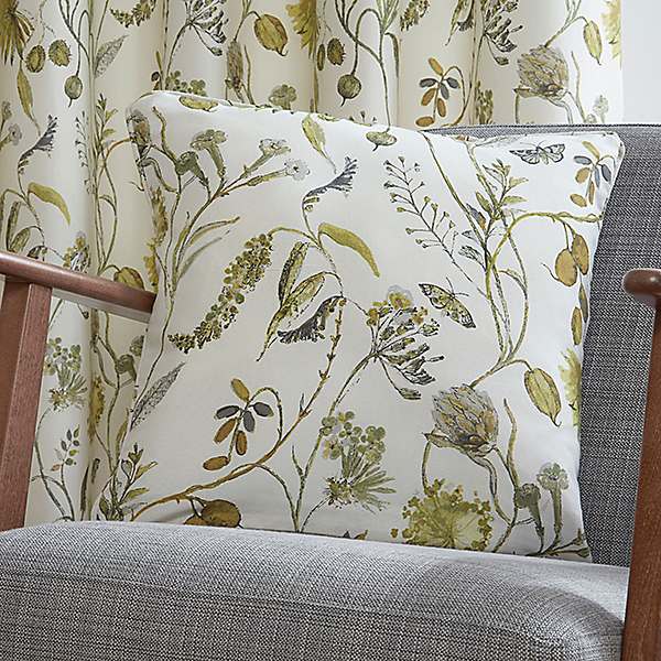 Grove Autumn Floral 3 Pencil Pleat Curtains