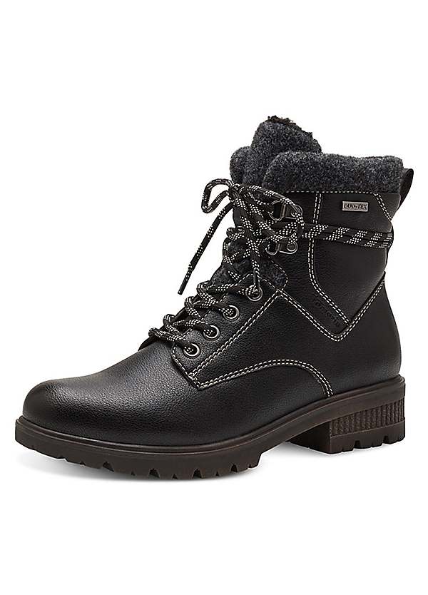 Tamaris Women's Comfort Sneaker - High Top, Extra Wide Fit, Removable Insole, Textile & Synthetic