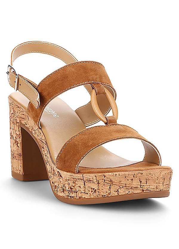 tan cork wedge sandals