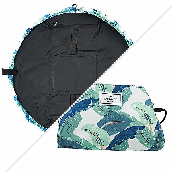 The Flat Lay Co. Drawstring Makeup Bag - Tropical Leaves