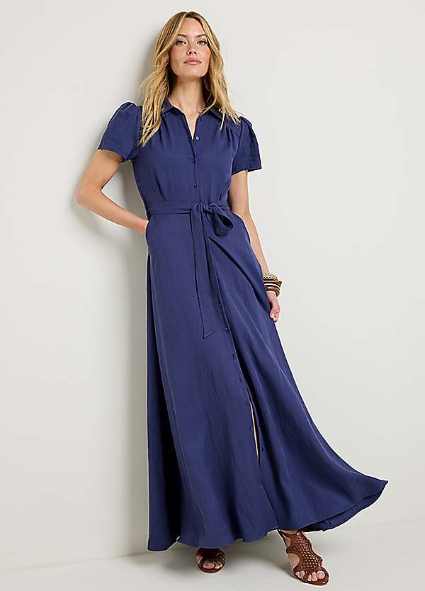 knee length dresses for ladies Lori Maxi Shirt Dress main image 0