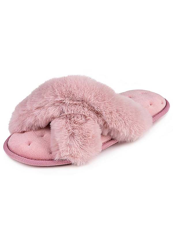 totes fluffy slippers
