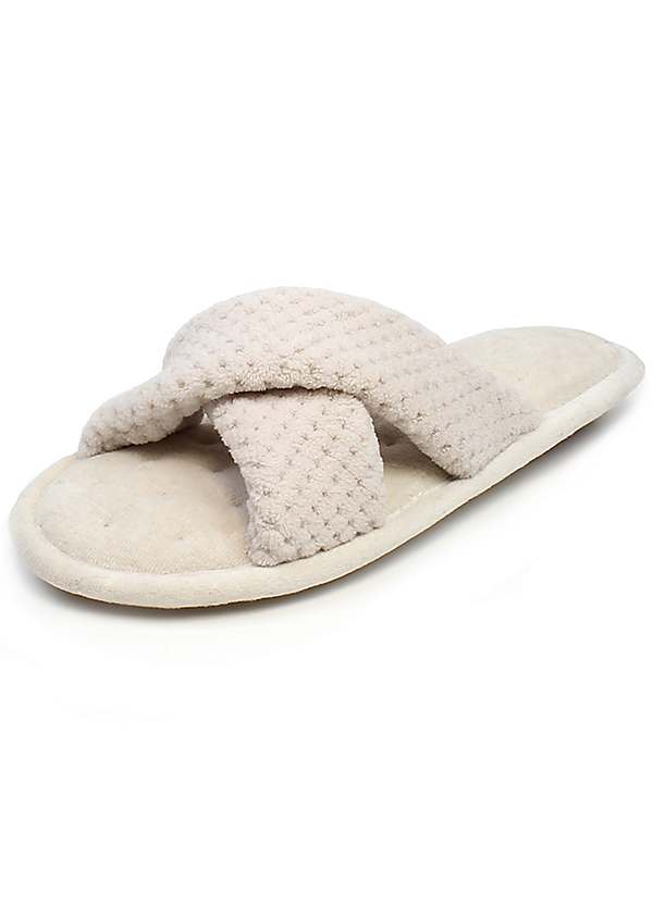 isotoner popcorn mule slippers