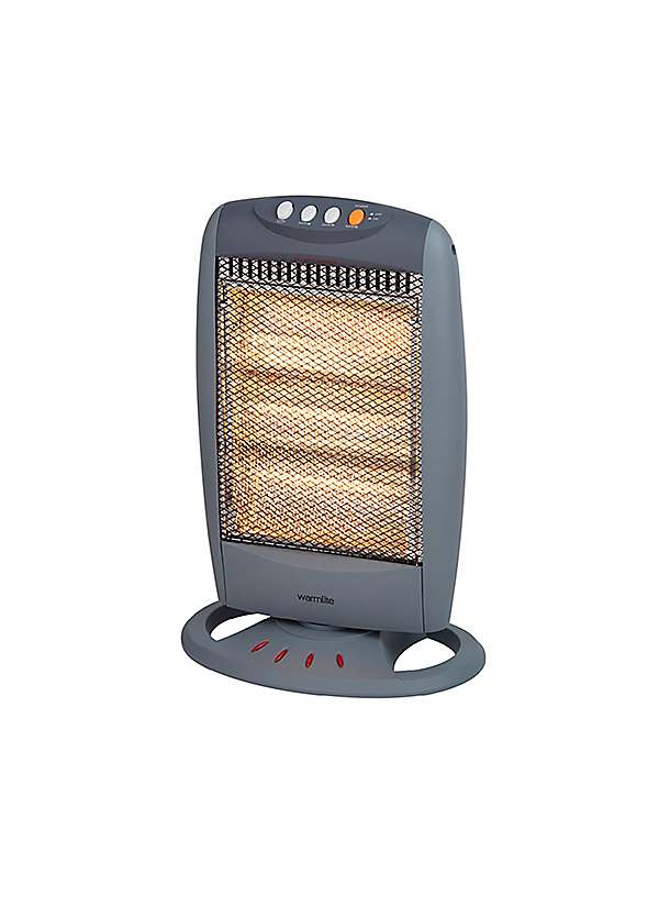 Warmlite 1200W Halogen Heater - Grey | Kaleidoscope