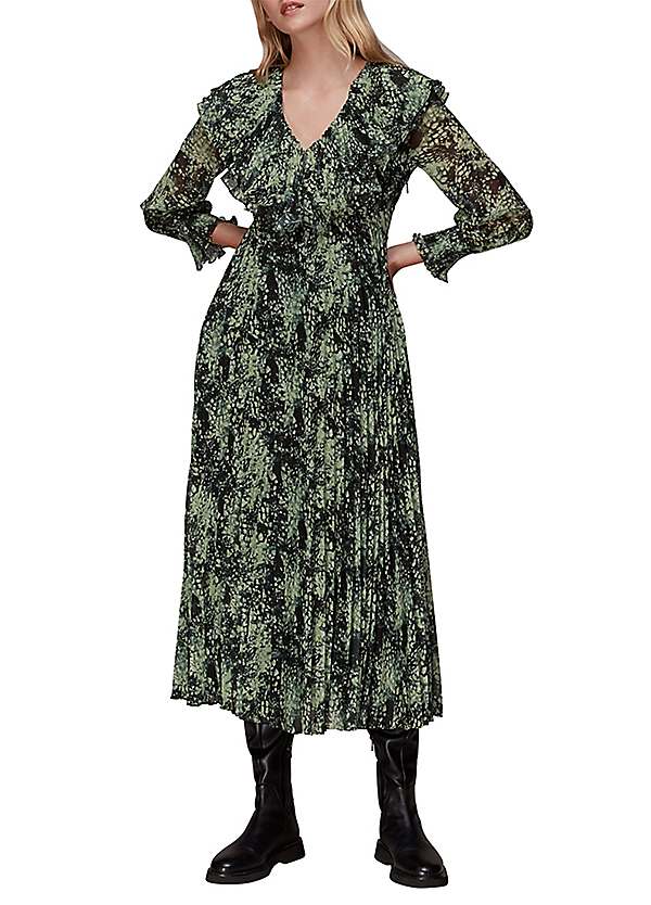 Whistles Snow Flurry Printed Midi Dress | Kaleidoscope Whistles Snow Flurry Printed Midi Dress | Kaleidoscope