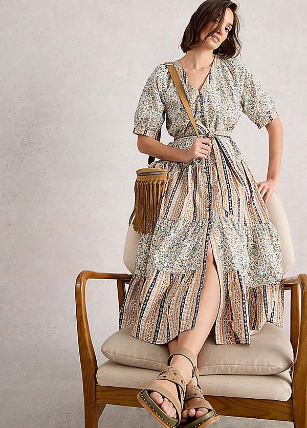 White Stuff Clementine Midi Dress Kaleidoscope