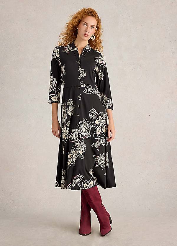 White Stuff Rua Jersey Shirt Dress | Kaleidoscope