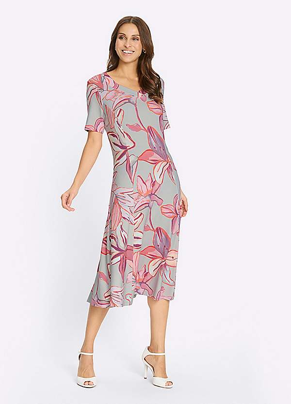 a line dresses for short women Karen Kane Petites Short Sleeve A-Line Dress