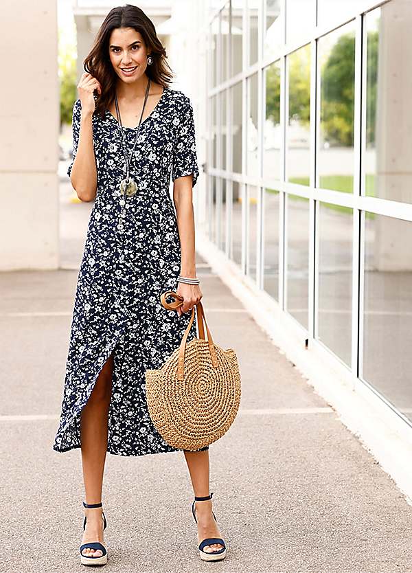Witt Floral Print Midi Dress | Kaleidoscope