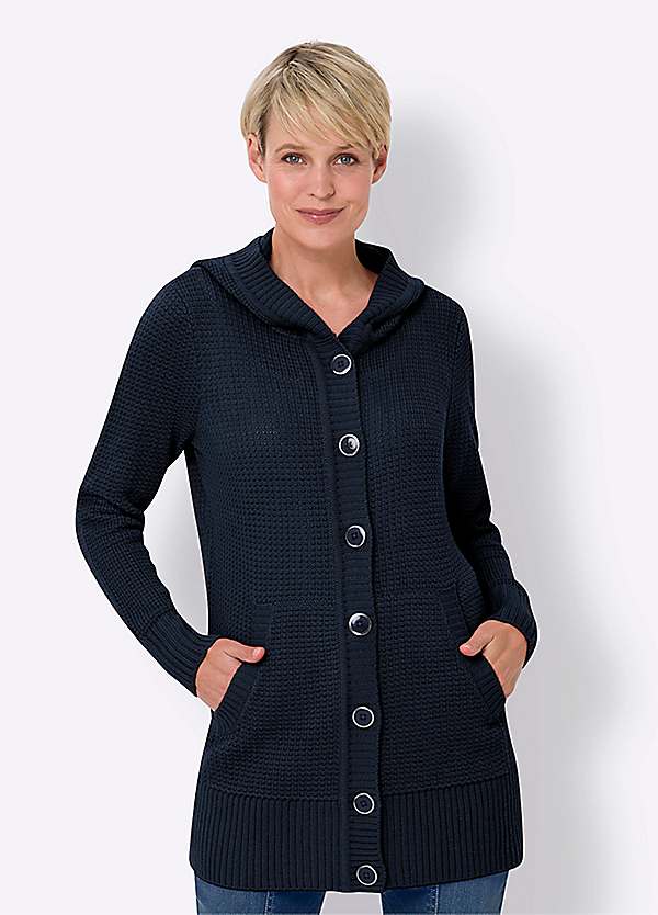 Witt Hooded Long Cardigan Kaleidoscope