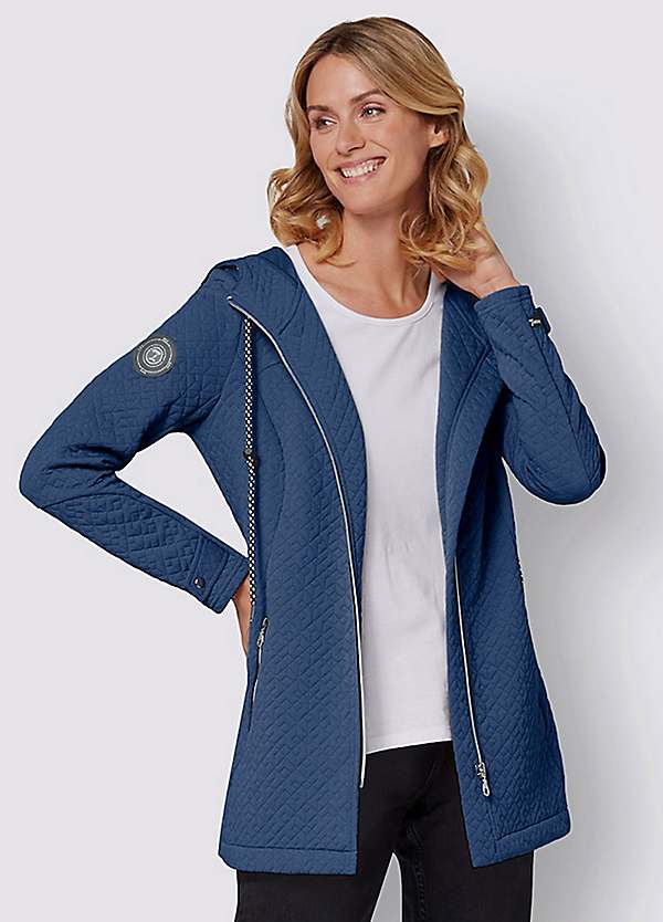 Witt Hooded Long Jersey Jacket | Kaleidoscope