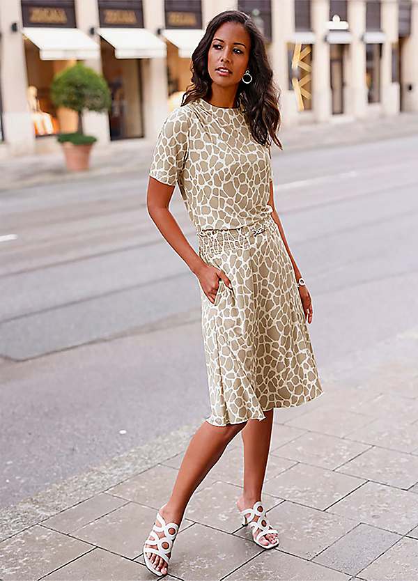 knee length skirt dress Cocoon Knee Length Skirt White