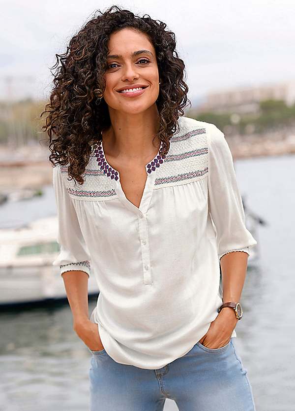 Witt Three-Quarter Sleeve Tunic Kaleidoscope