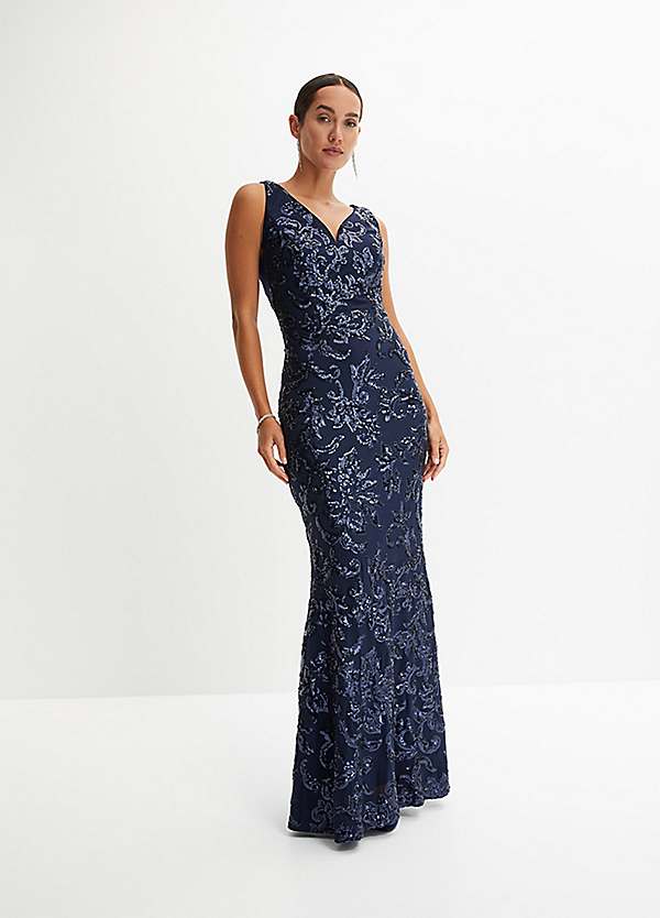 bonprix Sequin Evening Dress Kaleidoscope