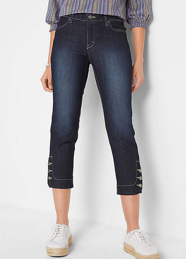 bonprix Slim Fit Capri Jeans Kaleidoscope