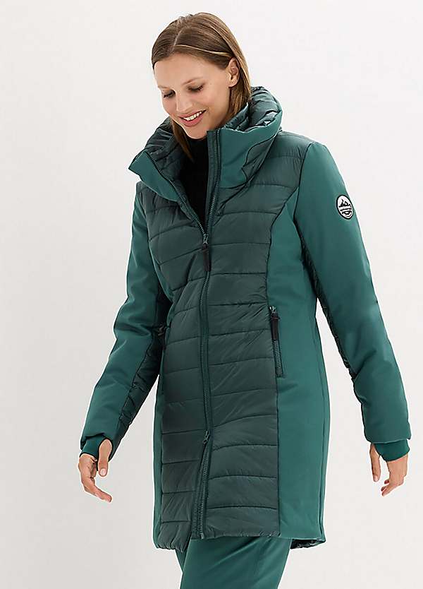 bonprix Water Repellent Padded Winter Coat Kaleidoscope