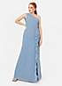 Anaya With Love Recycled Fire Marble Print Cami Shift Maxi Dress main image 1