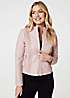 Dusty Pink Zip Front Teddy Jacket - Elena main image 0
