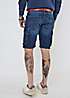 Joe Browns Pantaloncini Cargo In Denim Elasticizzato Uomo, Blu Lavato, Lunghezza Gamba 28 Cm, Tasche Pratiche