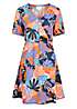 Women's Sorrento Printed Short Sleeve UV Dress - Lightweight Breathable Sun Protection