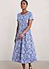 Seasalt Cornwall Blue Veronica Short Sleeve Jersey Midi Dress ...
