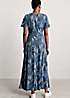 Seasalt Cornwall Navy Chateaux Maxi Dress | Kaleidoscope