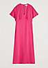 Seasalt Cornwall Pink Evenglow Satin Dress | Kaleidoscope