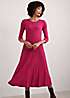 Seasalt Cornwall Pink Folk Song Knitted Midi Dress | Kaleidoscope