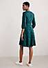 Seasalt Cornwall Teal Foxhill Empire Line Jersey Dress | Kaleidoscope