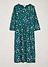 Seasalt Cornwall Teal Sea Strewn Midi Dress | Kaleidoscope