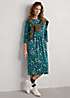 Seasalt Cornwall Teal Sea Strewn Midi Dress | Kaleidoscope