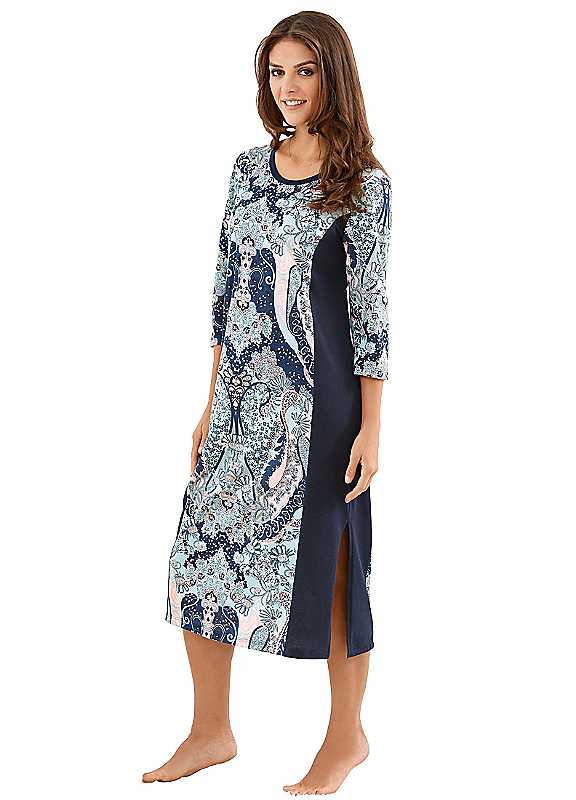 Ascafa Ethnic Print Nightdress Ascafa Ethnic Print Nightdress