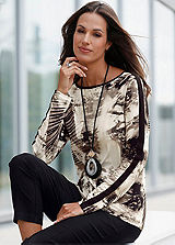 Layered Look Floral Insert Top by Witt